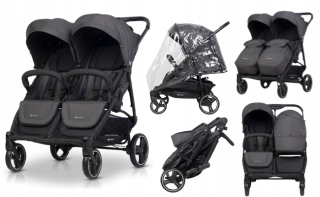 Kočík pre dvojičky Euro-Cart Euro-kočík Doblo Euro-Cart kočík pre dvojičky